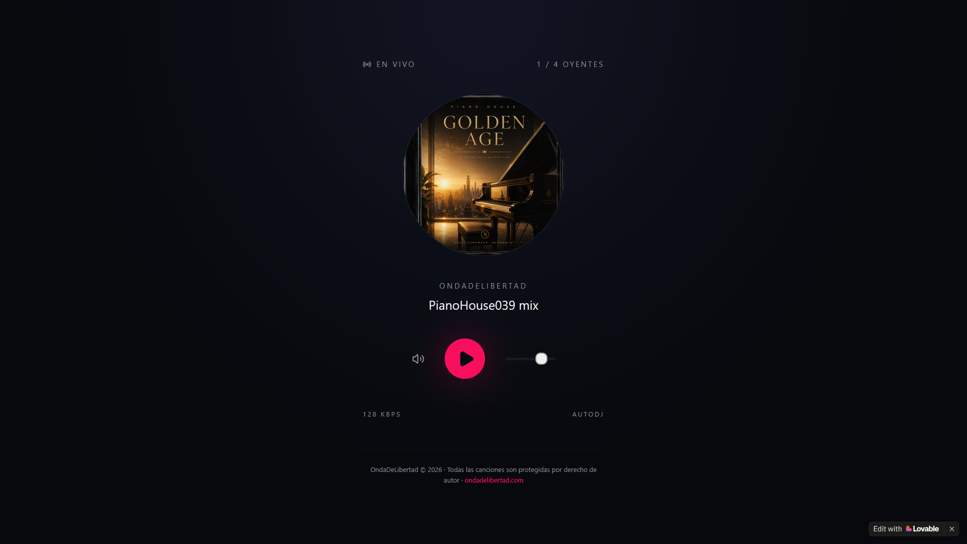 OndaDeLibertad · Radio en vivo — Mozilla Firefox